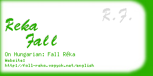 reka fall business card